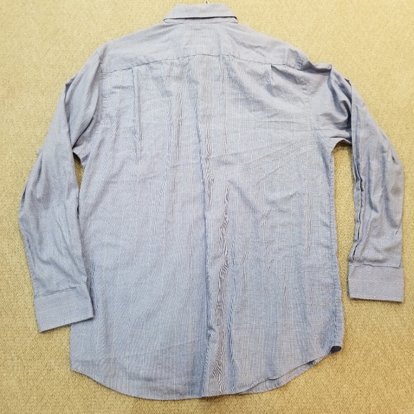 Joseph Abboud Blue Check Dress Shirt 16-34/35 - Picture 9 of 15